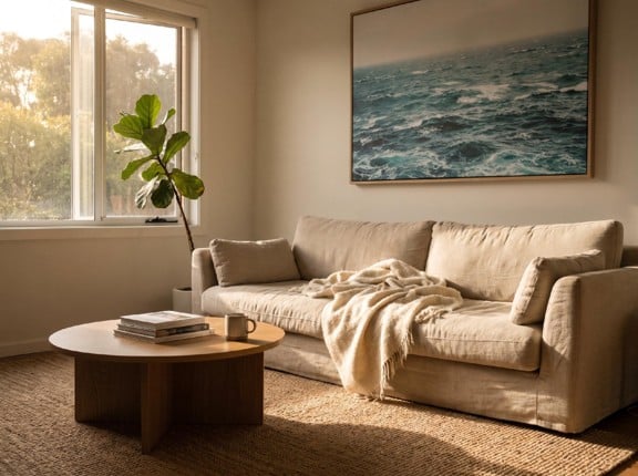 Livingroom Wall Art Ocean Photo