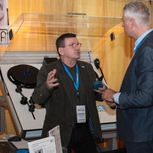 Pittsburgh-Convention-Exhibitor Exhibitors and visitors to a convention in Pittsburgh photographed by Pittsburgh event photographer Don Orkoskey