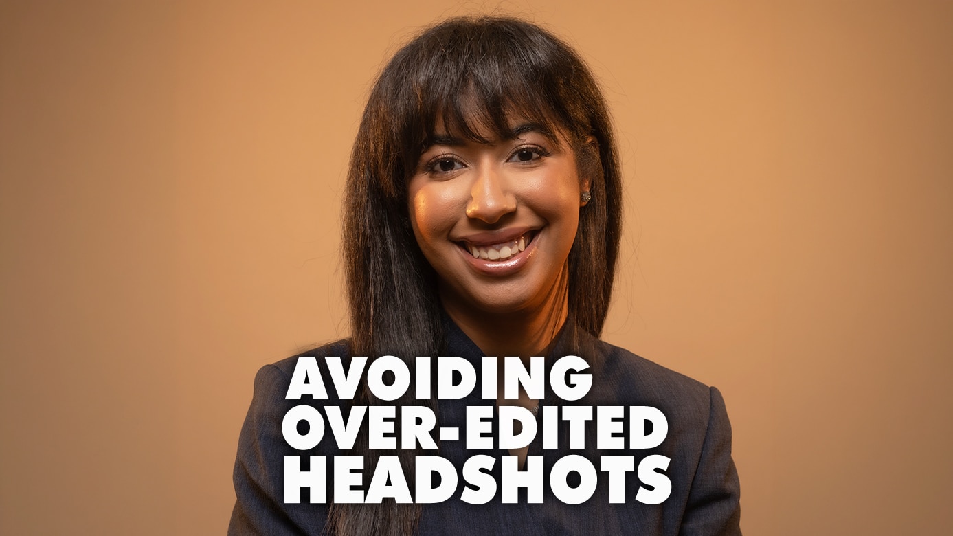 over-edited headshots