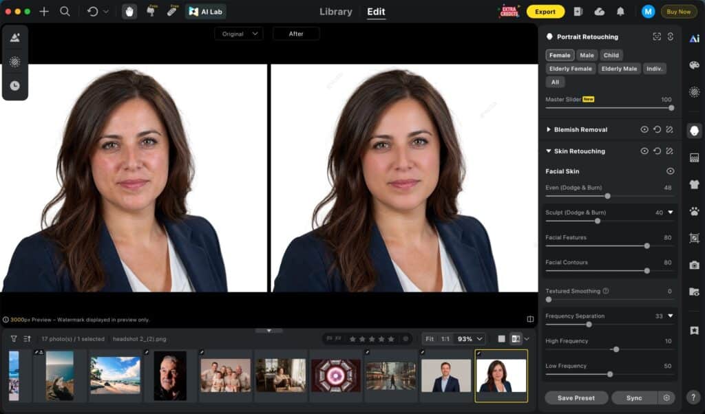portrait retouching shouldn't feel over-edited
