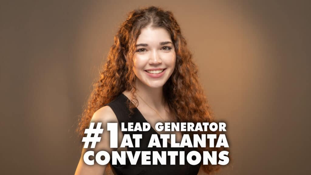 Atlanta trade show headshot lounge
